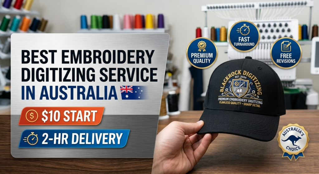 Best Embroidery Digitizing Service in Australia