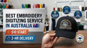 Best Embroidery Digitizing Service in Australia | $10 Start | 2-Hr Delivery