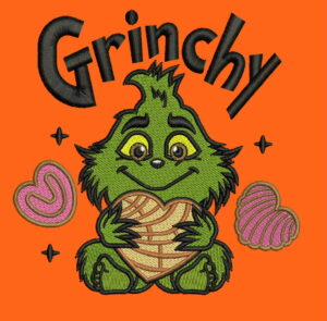 Grinchy Embroidery Pattern