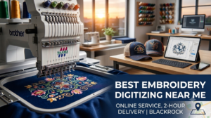 Best Embroidery Digitizing Near Me — Online Service, 2-Hour Delivery | Blackrock